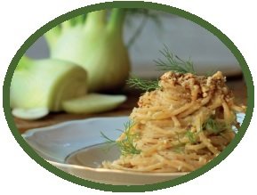 Pasta al pesto di finocchio e nocciole