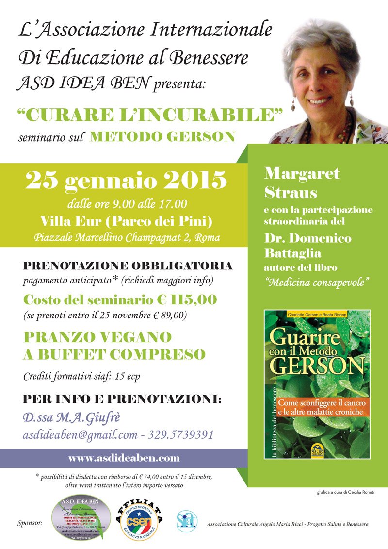 Margaret Straus a Roma - 25 Gennaio 2014