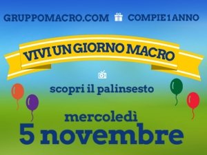 Gruppomacro.com compie un anno: festeggia con noi!