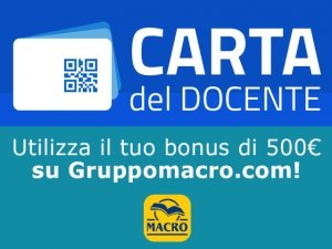 Carta del Docente: utilizzala su Gruppomacro.com
