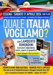 Quale Italia Vogliamo con Lamberto Rimondini