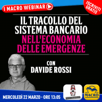 WEBINAR Il tracollo del sistema bancario nell'economia delle emergenze