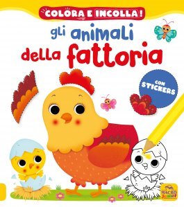 Colora e incolla. Gli animali della fattoria - Libro