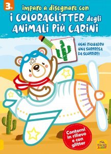 Imparo a Disegnare con i Coloraglitter degli animali più carini - Libro