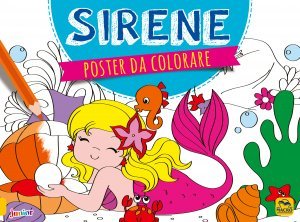 Poster da Colorare - Sirene - Libro