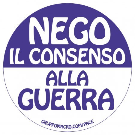 NEGO IL CONSENSO ALLA GUERRA - Adesivo