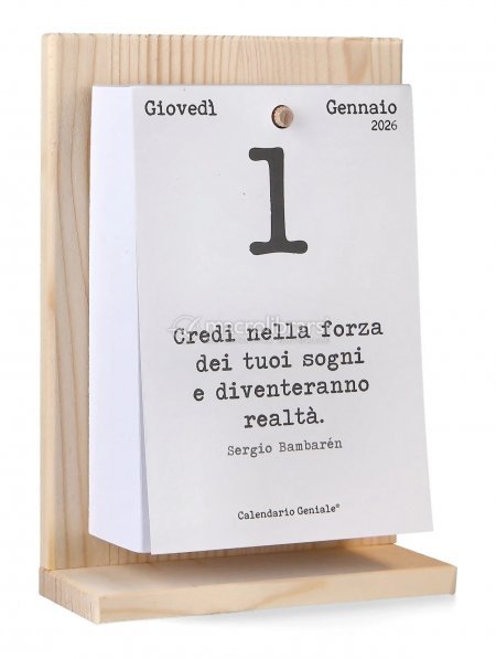 Calendario Geniale 2026 con supporto - Libro