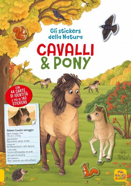Gli Stickers della Natura: Cavalli & Pony - Libro