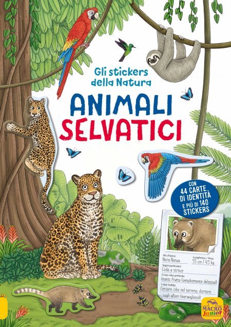 Gli Stickers della Natura: Animali Selvatici - Libro