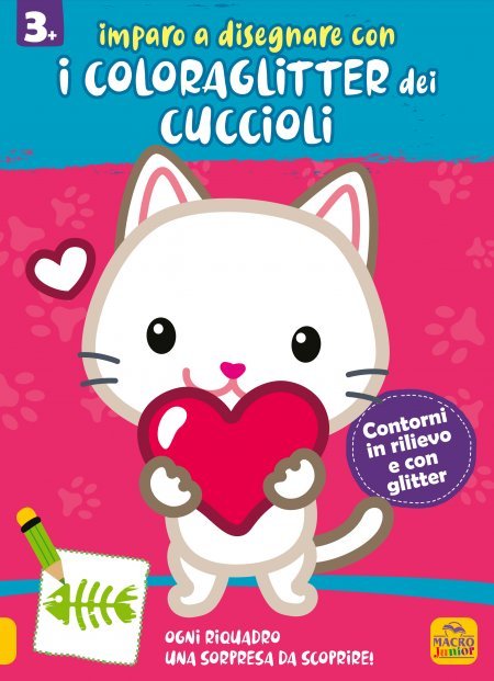 Imparo a Disegnare con i Coloraglitter dei Cuccioli - Libro