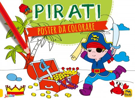Poster da Colorare - Pirati - Libro