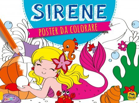 Poster da Colorare - Sirene - Libro