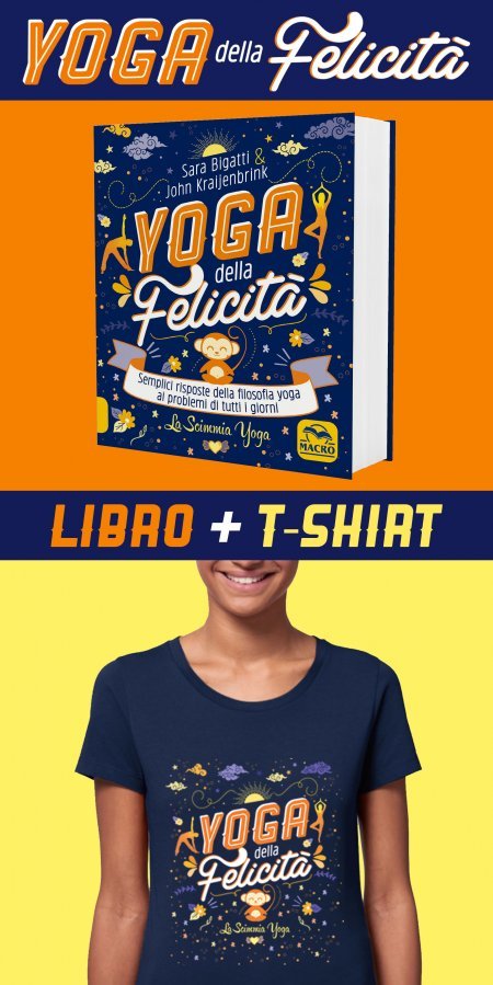 Yoga della Felicità Libro + T-shirt  M - Libro + Maglietta M